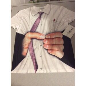 Fauxreal Photorealistic Shirt Get a Grip Halloween Costume Size Medium New